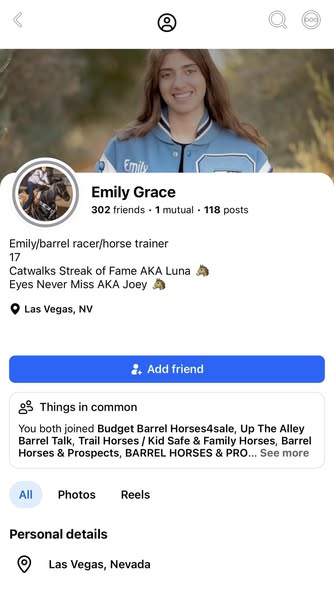 Emily Grace Las Vegas Horse Stabbing-